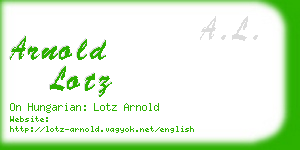 arnold lotz business card